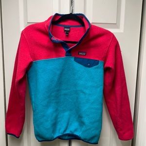 Kids Patagonia snap tee fleece